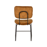 LABEL51 Eetkamerstoel Dez - Oker - Velours van LABEL51 – Luxe comfort op maat van PureWonen. Vraag naar de beste prijs.