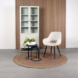 LABEL51 Eetkamerstoel Fer - Wit - Boucle van LABEL51 – Luxe comfort op maat van PureWonen. Vraag naar de beste prijs.