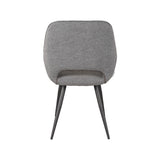 LABEL51 Eetkamerstoel Fer - Grijs - Boucle van LABEL51 – Luxe comfort op maat van PureWonen. Vraag naar de beste prijs.