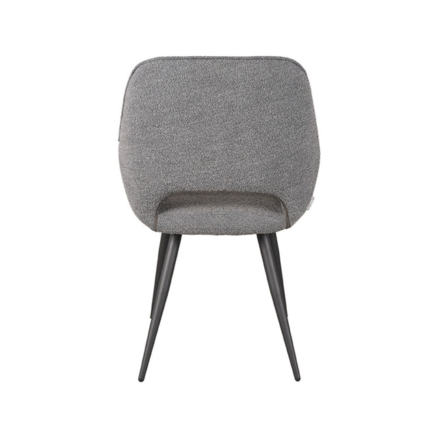 LABEL51 Eetkamerstoel Fer - Grijs - Boucle van LABEL51 – Luxe comfort op maat van PureWonen. Vraag naar de beste prijs.