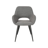 LABEL51 Eetkamerstoel Fer - Grijs - Boucle van LABEL51 – Luxe comfort op maat van PureWonen. Vraag naar de beste prijs.