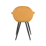 LABEL51 Eetkamerstoel Forli - Oker - Fluweel van LABEL51 – Luxe comfort op maat van PureWonen. Vraag naar de beste prijs.