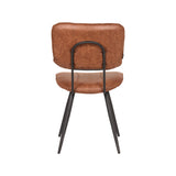 LABEL51 Eetkamerstoel Fos - Cognac - Leder van LABEL51 – Luxe comfort op maat van PureWonen. Vraag naar de beste prijs.