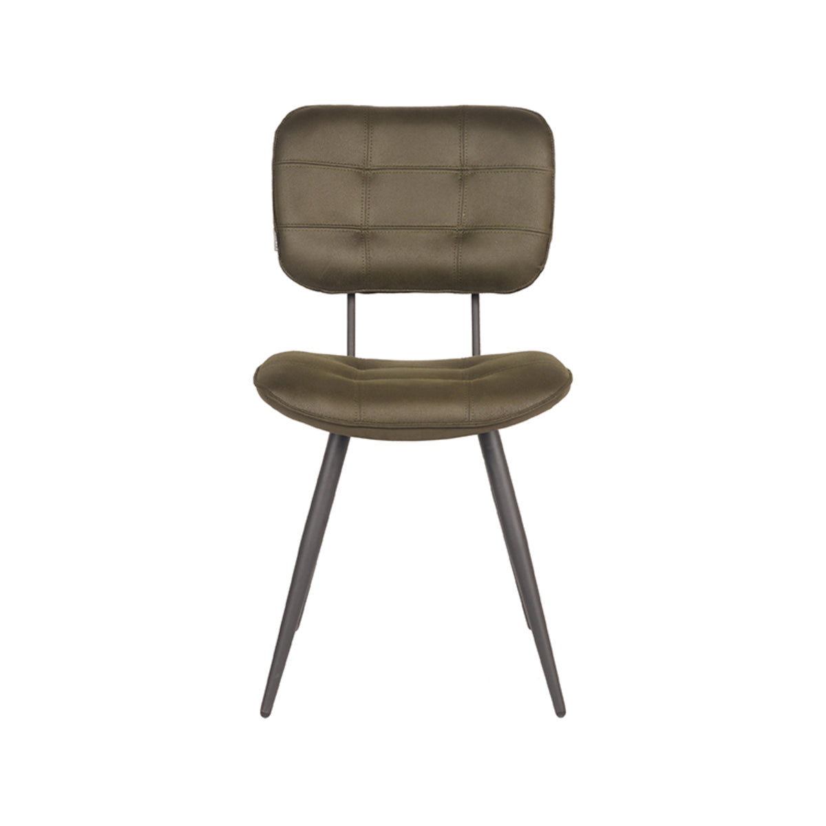 LABEL51 Eetkamerstoel Gus - Army green - Microfiber van LABEL51 – Luxe comfort op maat van PureWonen. Vraag naar de beste prijs.