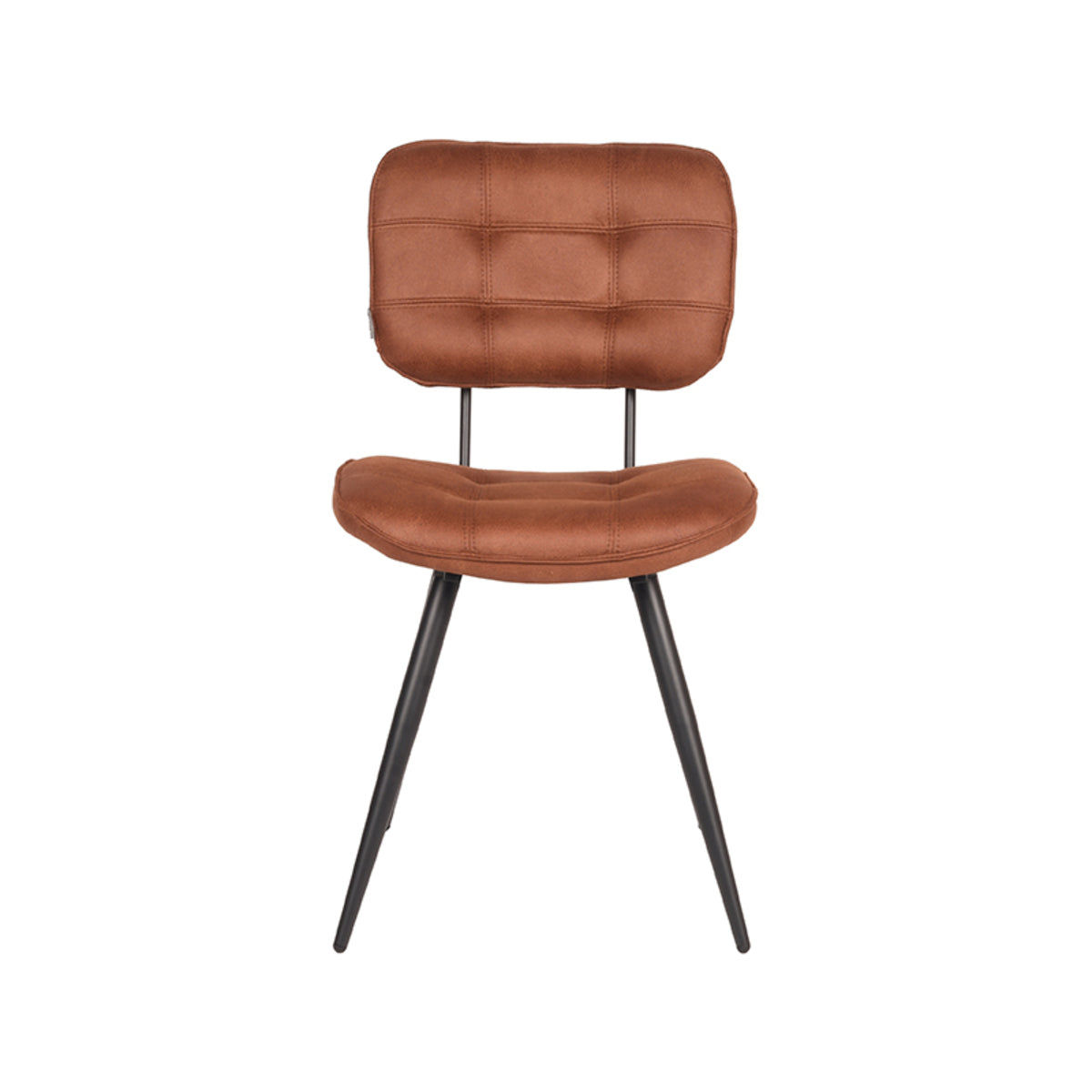 LABEL51 Eetkamerstoel Gus - Cognac - Microfiber van LABEL51 – Luxe comfort op maat van PureWonen. Vraag naar de beste prijs.
