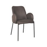 LABEL51 Eetkamerstoel Jari - Antraciet - Microfiber van LABEL51 – Luxe comfort op maat van PureWonen. Vraag naar de beste prijs.