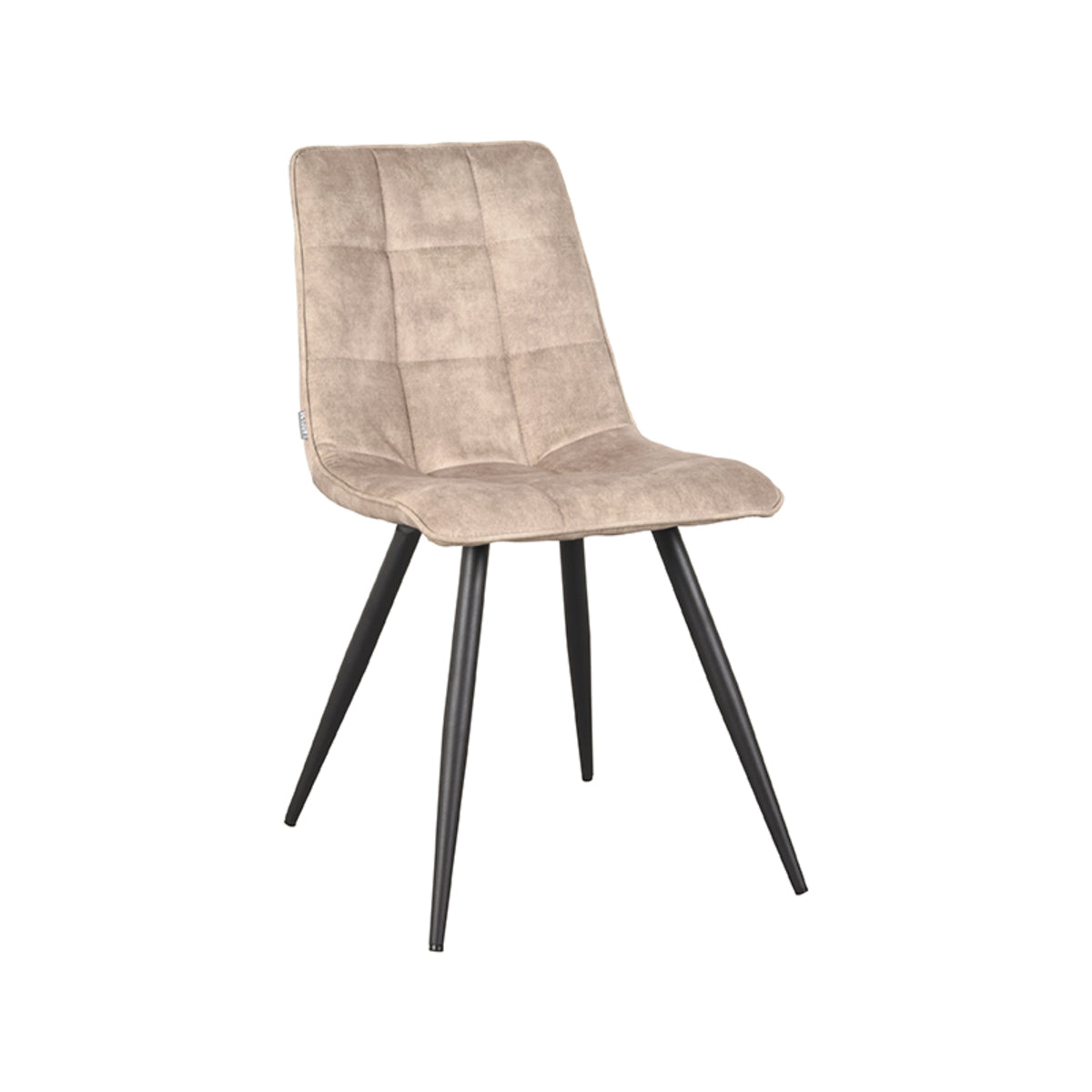 LABEL51 Eetkamerstoel Jelt - Zand - Velours van LABEL51 – Luxe comfort op maat van PureWonen. Vraag naar de beste prijs.