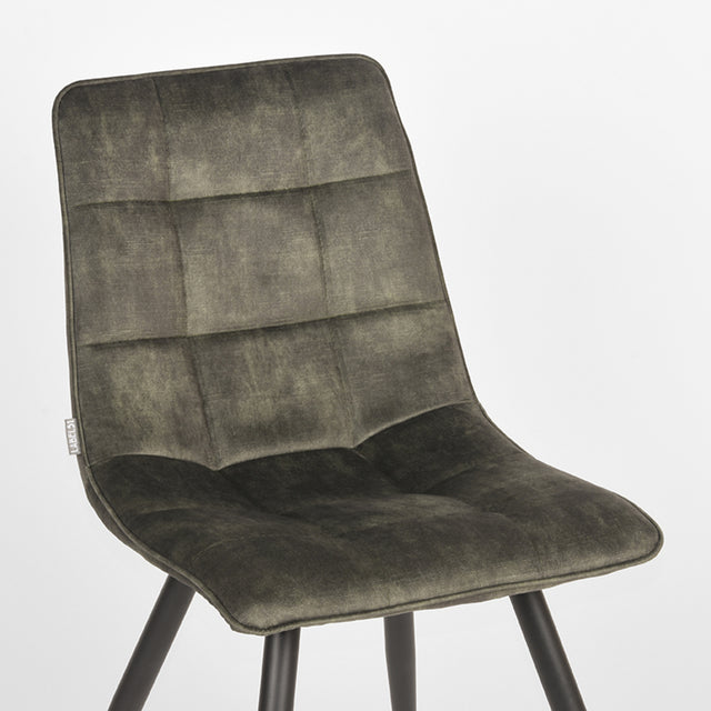 LABEL51 Eetkamerstoel Jelt - Hunter - Velours van LABEL51 - laagste prijs offerte van PureWonen