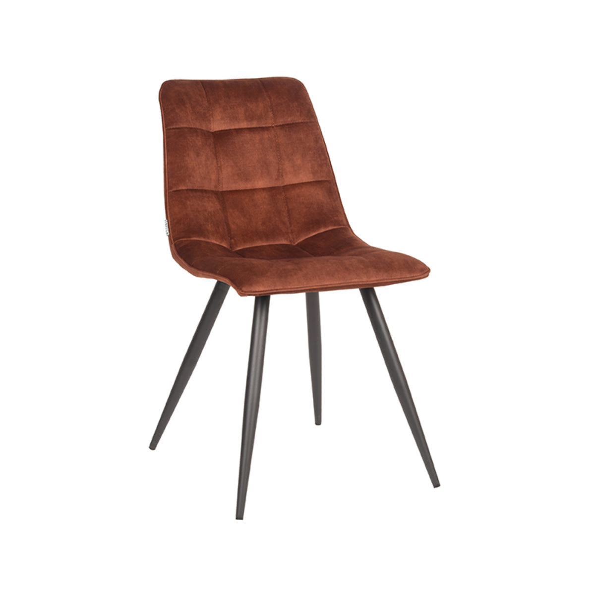 LABEL51 Eetkamerstoel Jelt - Rust - Velours van LABEL51 – Luxe comfort op maat van PureWonen. Vraag naar de beste prijs.