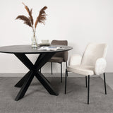 LABEL51 Eetkamerstoel Joni - Crème - Elegance van LABEL51 – Luxe comfort op maat van PureWonen. Vraag naar de beste prijs.