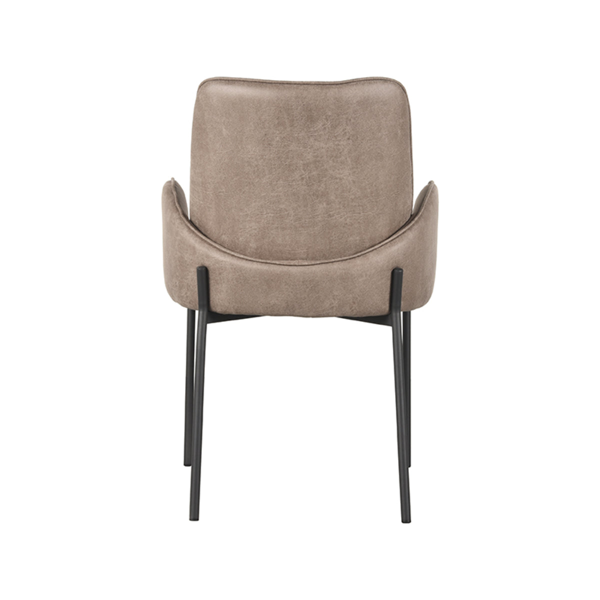 LABEL51 Eetkamerstoel Joni - Taupe - Microfiber van LABEL51 - laagste prijs offerte van PureWonen