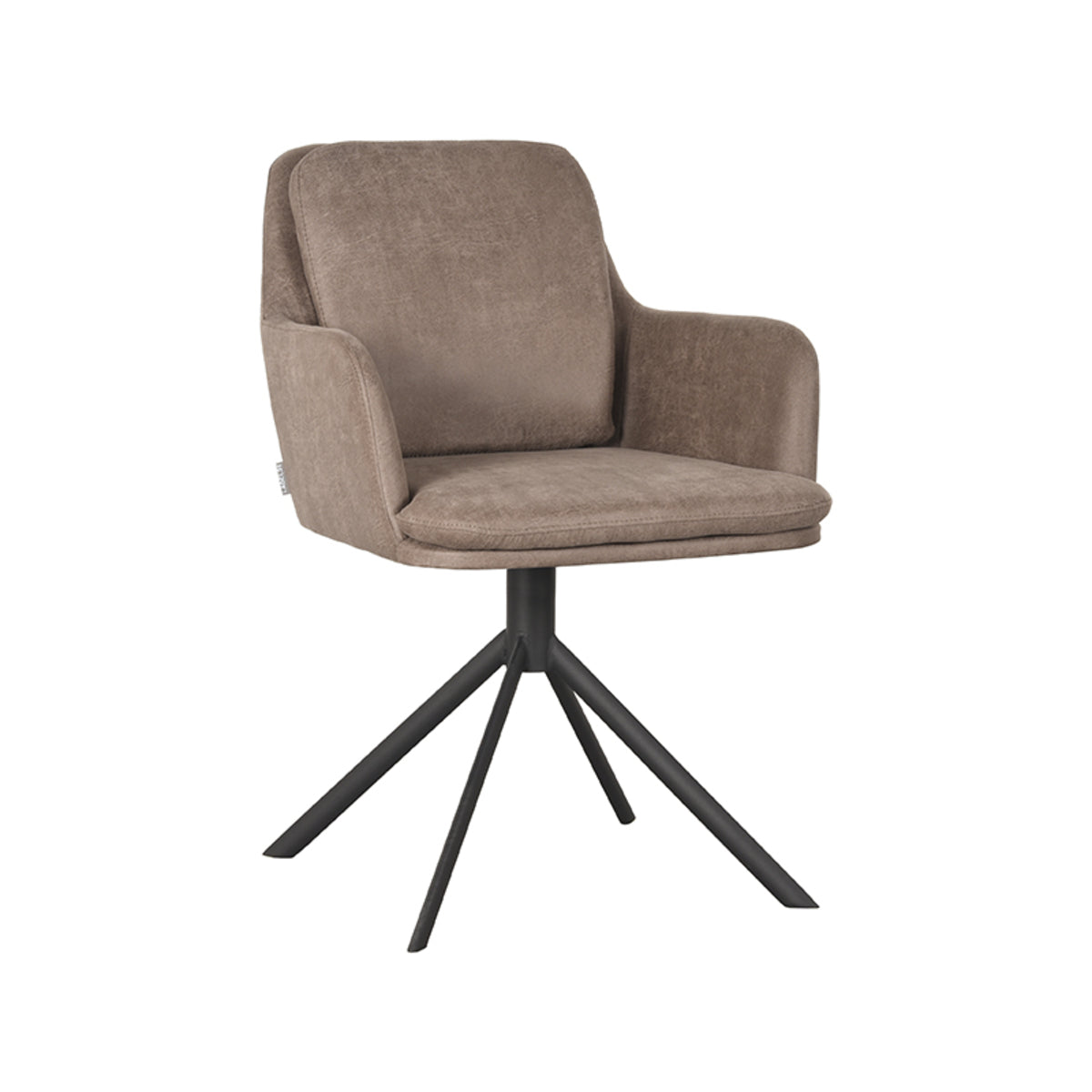 LABEL51 Eetkamerstoel Joy - Taupe - Micro Suede van LABEL51 – Luxe comfort op maat van PureWonen. Vraag naar de beste prijs.