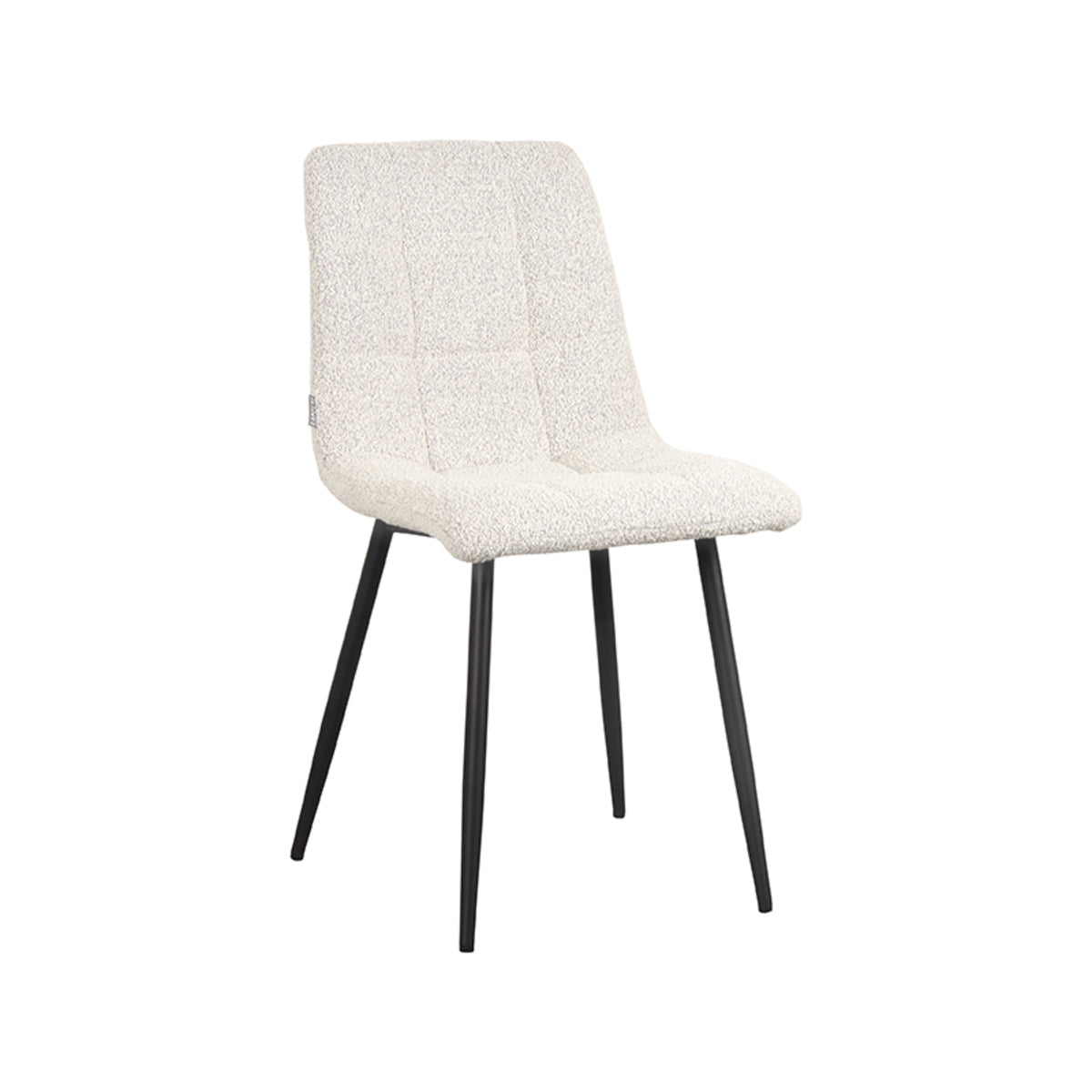 LABEL51 Eetkamerstoel Juul - Wit - Boucle van LABEL51 – Luxe comfort op maat van PureWonen. Vraag naar de beste prijs.
