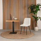 LABEL51 Eetkamerstoel Juul - Wit - Boucle van LABEL51 – Luxe comfort op maat van PureWonen. Vraag naar de beste prijs.