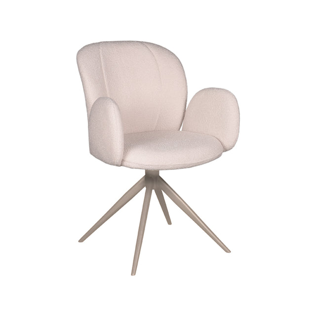 LABEL51 Eetkamerstoel Kimball - Naturel - Boucle van LABEL51 - laagste prijs offerte van PureWonen