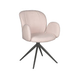 LABEL51 Eetkamerstoel Kimball - Naturel - Boucle van LABEL51 – Luxe comfort op maat van PureWonen. Vraag naar de beste prijs.