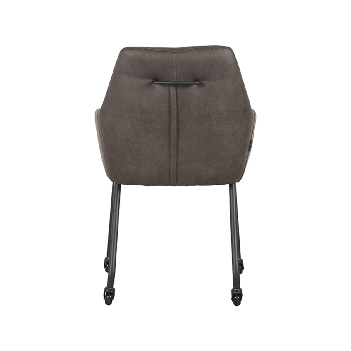 LABEL51 Eetkamerstoel Lenny - Antraciet - Microfiber van LABEL51 - laagste prijs offerte van PureWonen