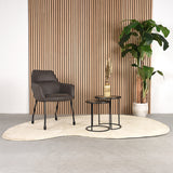 LABEL51 Eetkamerstoel Lenny - Antraciet - Microfiber van LABEL51 - laagste prijs offerte van PureWonen