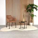 LABEL51 Eetkamerstoel Lenny - Cognac - Microfiber van LABEL51 – Luxe comfort op maat van PureWonen. Vraag naar de beste prijs.