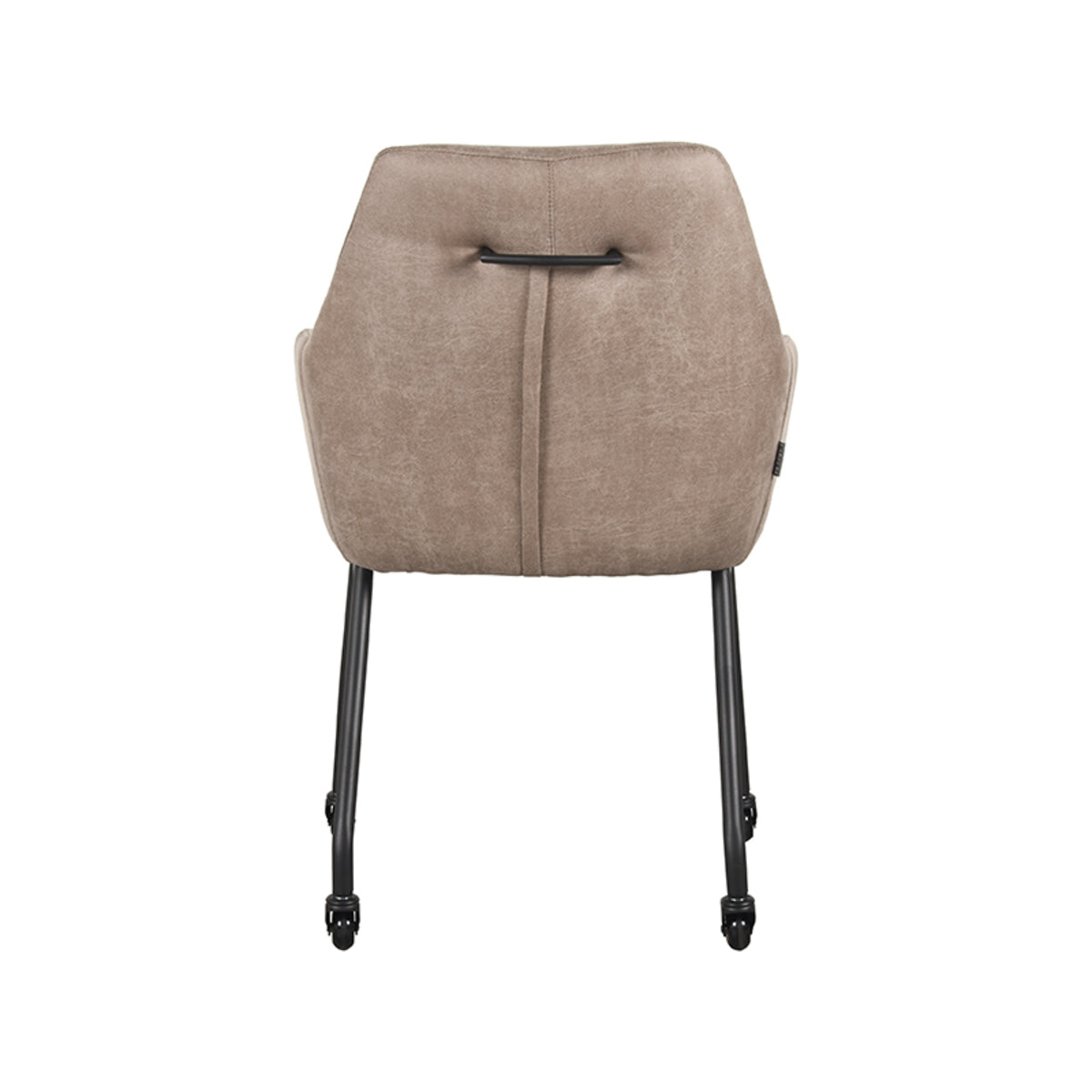 LABEL51 Eetkamerstoel Lenny - Taupe - Microfiber van LABEL51 – Luxe comfort op maat van PureWonen. Vraag naar de beste prijs.