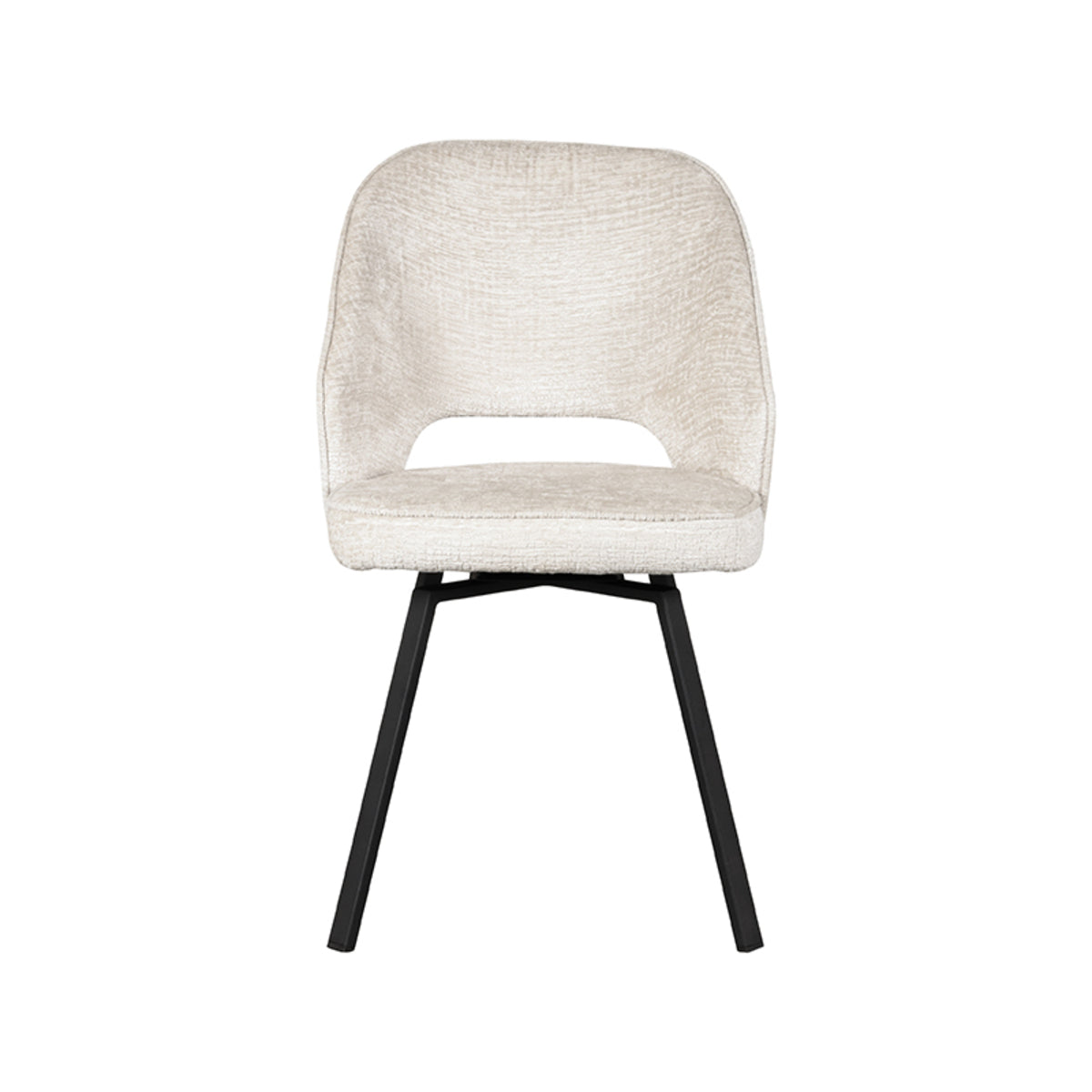 LABEL51 Eetkamerstoel Lewis - Crème - Fluweel van LABEL51 – Luxe comfort op maat van PureWonen. Vraag naar de beste prijs.