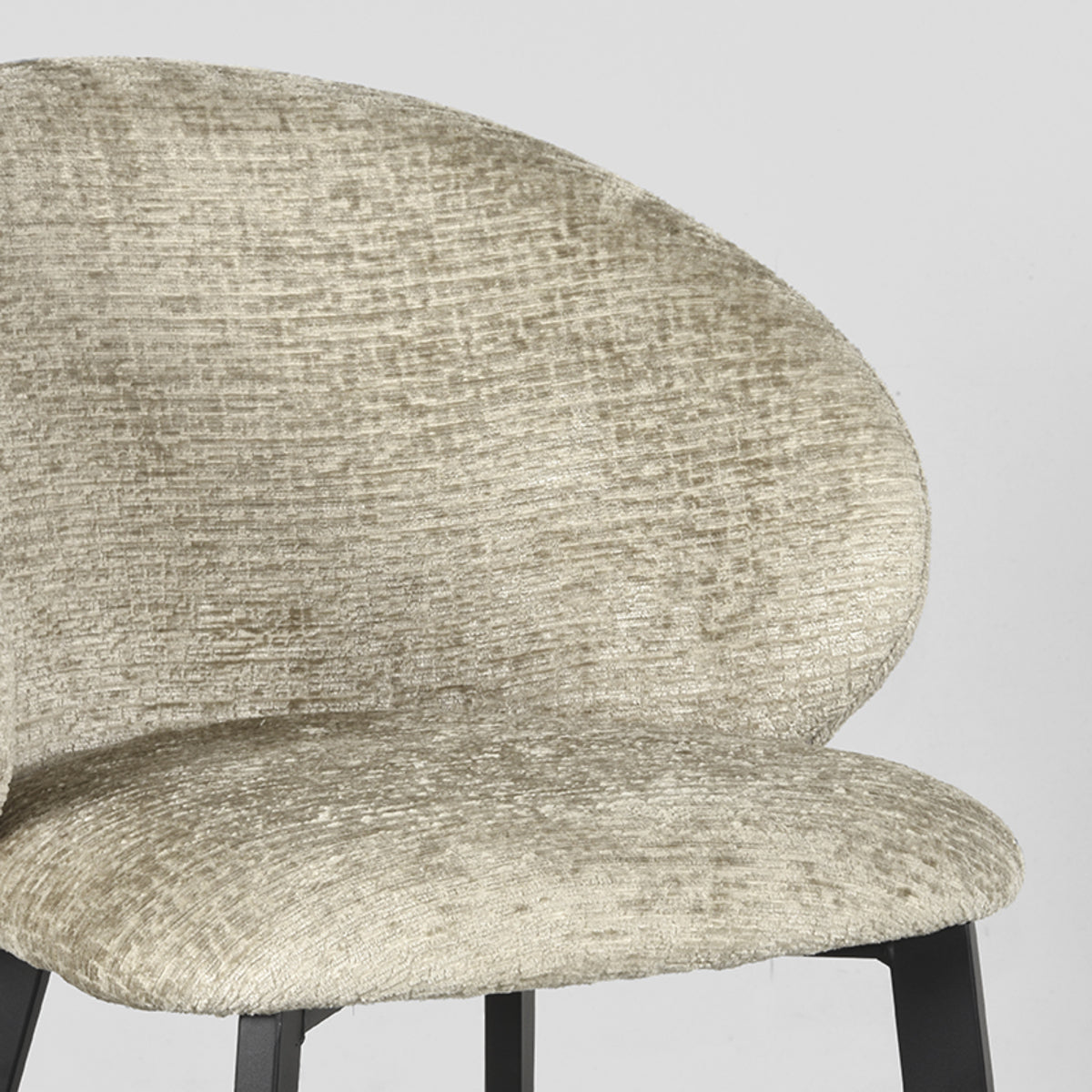 LABEL51 Eetkamerstoel Logan - Beige - Fluweel van LABEL51 - laagste prijs offerte van PureWonen