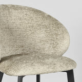 LABEL51 Eetkamerstoel Logan - Beige - Fluweel van LABEL51 - laagste prijs offerte van PureWonen