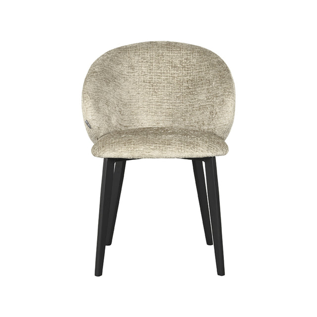 LABEL51 Eetkamerstoel Logan - Beige - Fluweel van LABEL51 - laagste prijs offerte van PureWonen
