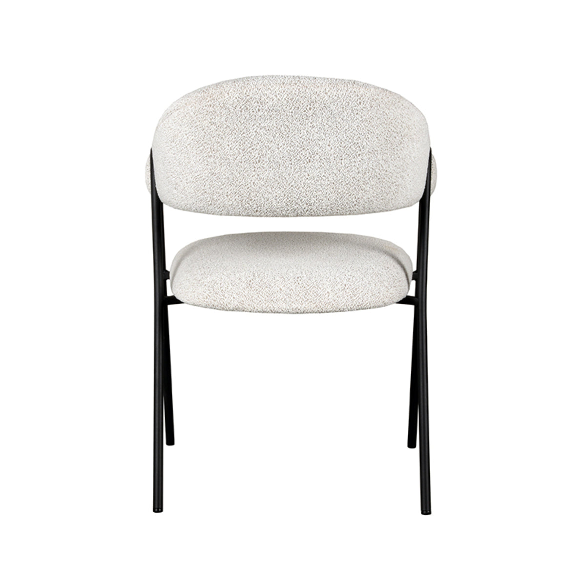 LABEL51 Eetkamerstoel Lowen - Wit - Boucle van LABEL51 – Luxe comfort op maat van PureWonen. Vraag naar de beste prijs.