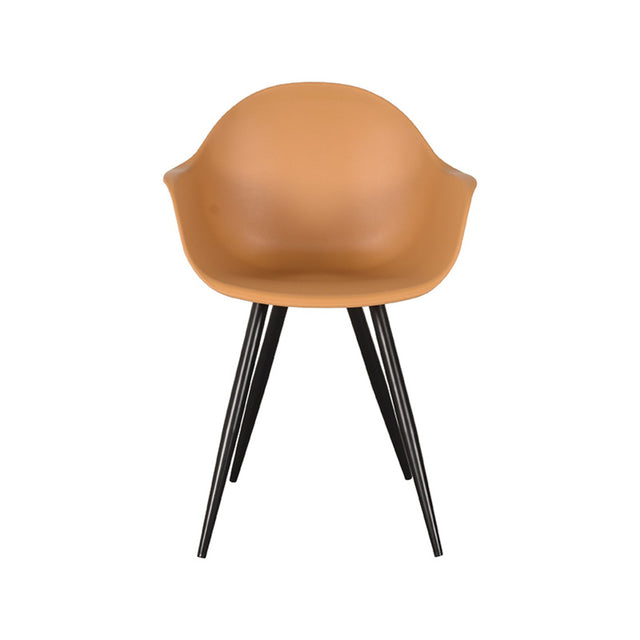 LABEL51 Eetkamerstoel Luca - Oker - Kunststof van LABEL51 – Luxe comfort op maat van PureWonen. Vraag naar de beste prijs.