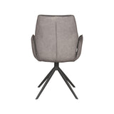 LABEL51 Eetkamerstoel Mellow - Antraciet - Cosmo - Zwart Onderstel van LABEL51 – Luxe comfort op maat van PureWonen. Vraag naar de beste prijs.