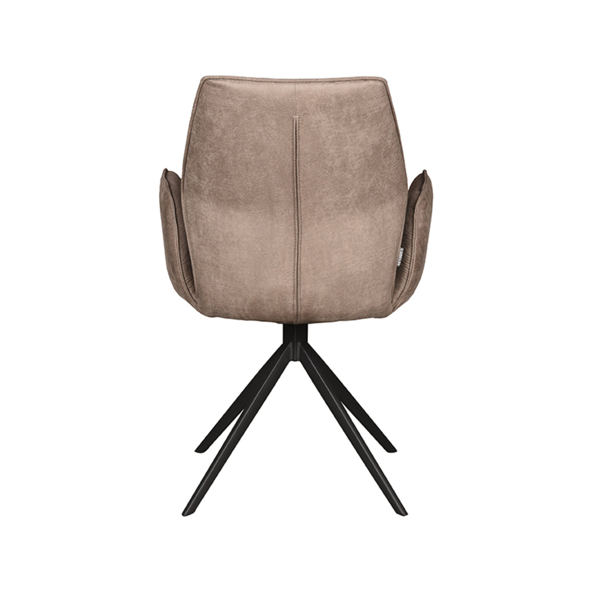 LABEL51 Eetkamerstoel Mellow - Taupe - Micro Suede - Zwart Onderstel van LABEL51 – Luxe comfort op maat van PureWonen. Vraag naar de beste prijs.