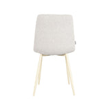 LABEL51 Eetkamerstoel Nino - Wit - Boucle van LABEL51 - laagste prijs offerte van PureWonen