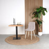 LABEL51 Eetkamerstoel Nino - Naturel - Boucle van LABEL51 - laagste prijs offerte van PureWonen