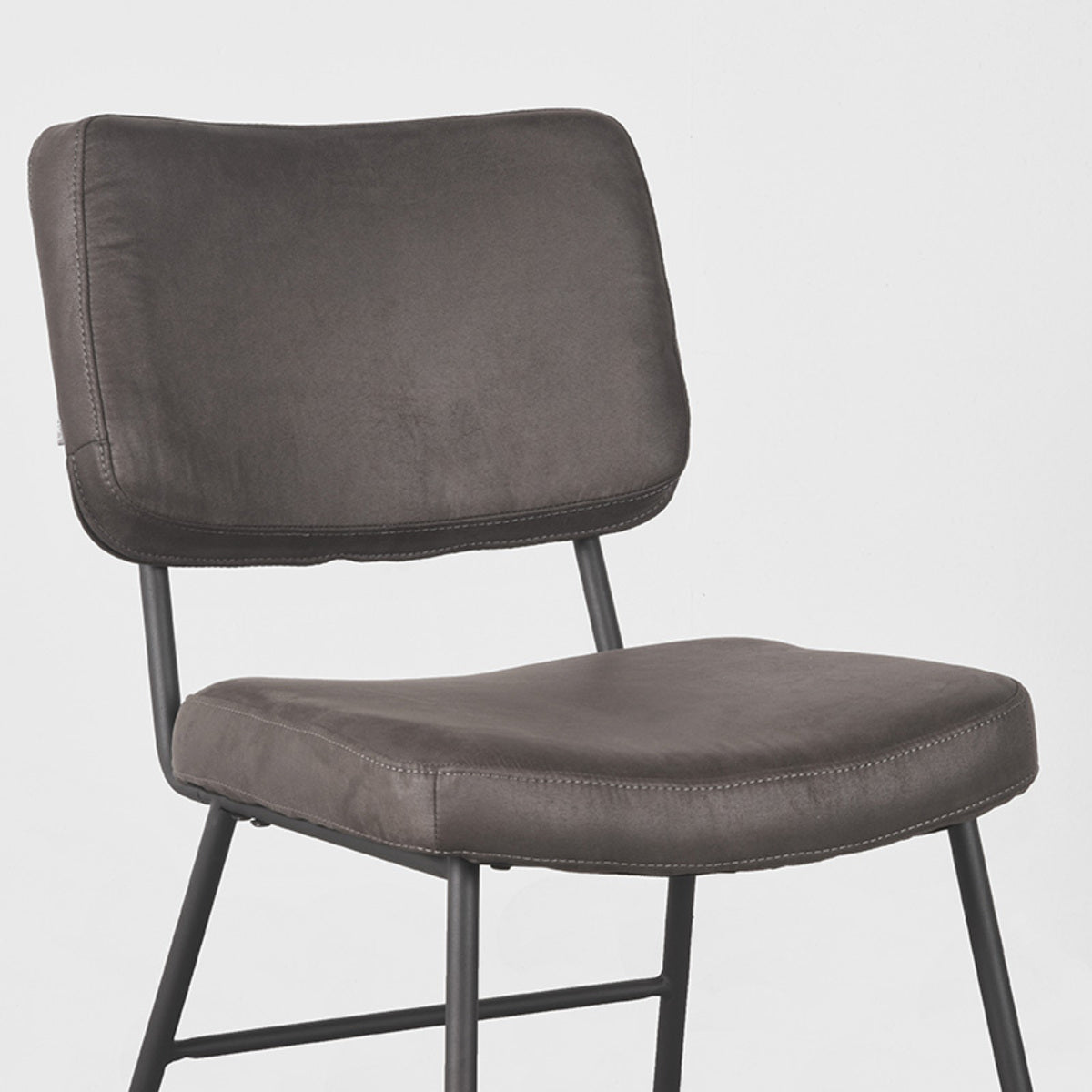 LABEL51 Eetkamerstoel Noah - Antraciet - Microfiber van LABEL51 - laagste prijs offerte van PureWonen