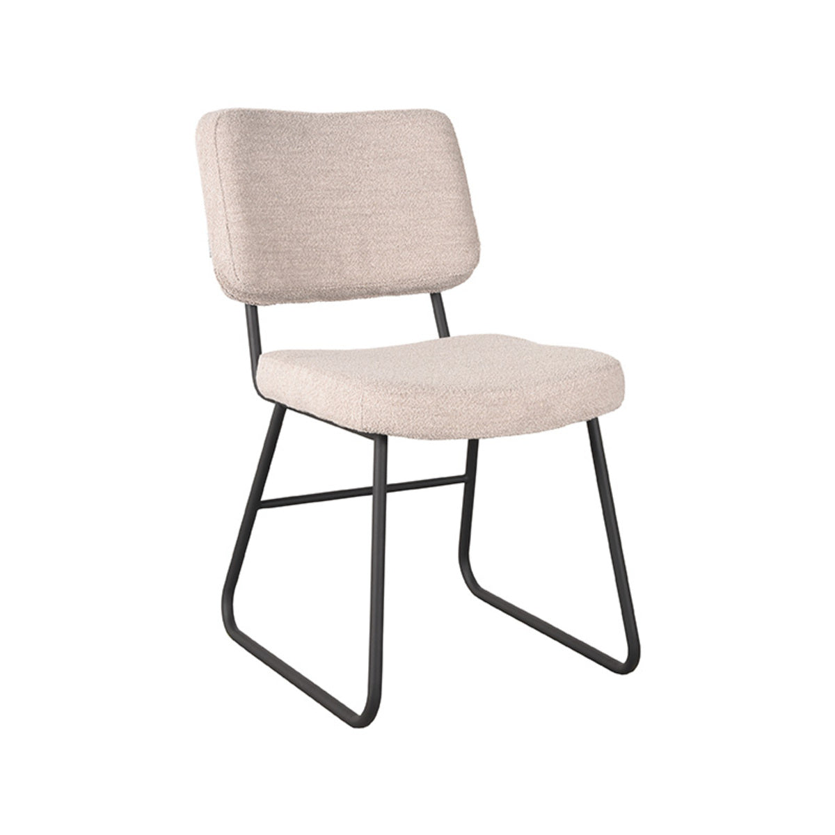 LABEL51 Eetkamerstoel Noah - Naturel - Boucle van LABEL51 – Luxe comfort op maat van PureWonen. Vraag naar de beste prijs.