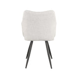 LABEL51 Eetkamerstoel Noud - Wit - Boucle van LABEL51 – Luxe comfort op maat van PureWonen. Vraag naar de beste prijs.