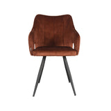 LABEL51 Eetkamerstoel Noud - Rust - Velours van LABEL51 – Luxe comfort op maat van PureWonen. Vraag naar de beste prijs.