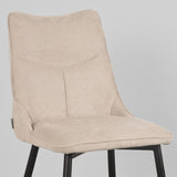 LABEL51 Eetkamerstoel Riv - Naturel - Synthetisch van LABEL51 – Luxe comfort op maat van PureWonen. Vraag naar de beste prijs.