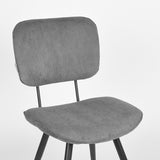 LABEL51 Eetkamerstoel Vic - Donkergrijs - Ribcord van LABEL51 – Luxe comfort op maat van PureWonen. Vraag naar de beste prijs.