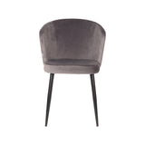 LABEL51 Eetkamerstoel Wave - Grijs - Fluweel van LABEL51 – Luxe comfort op maat van PureWonen. Vraag naar de beste prijs.