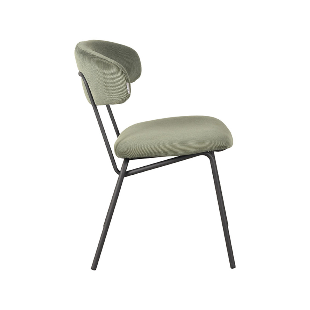 LABEL51 Eetkamerstoel Zack - Forest - Ribcord van LABEL51 – Luxe comfort op maat van PureWonen. Vraag naar de beste prijs.