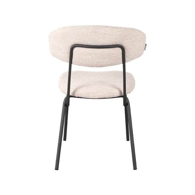 LABEL51 Eetkamerstoel Zack - Naturel - Boucle van LABEL51 - laagste prijs offerte van PureWonen