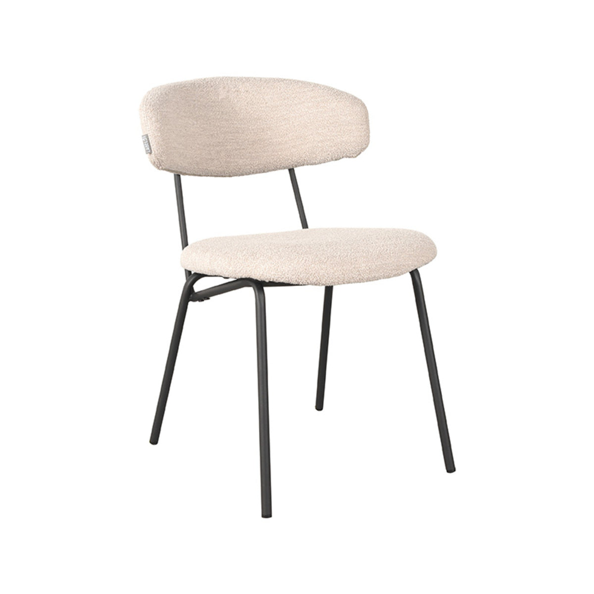 LABEL51 Eetkamerstoel Zack - Naturel - Boucle van LABEL51 - laagste prijs offerte van PureWonen