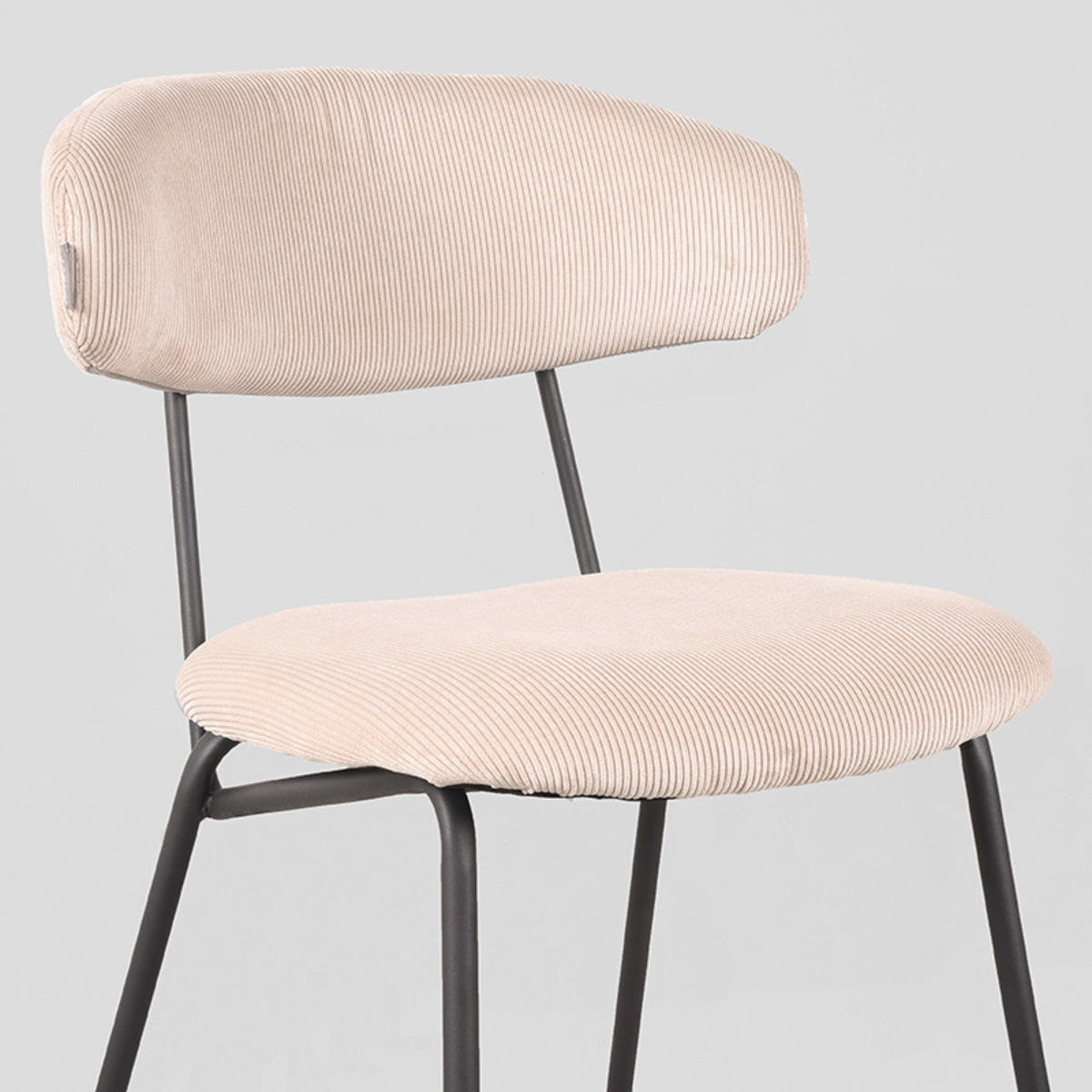 LABEL51 Eetkamerstoel Zack - Naturel - Ribcord van LABEL51 - laagste prijs offerte van PureWonen