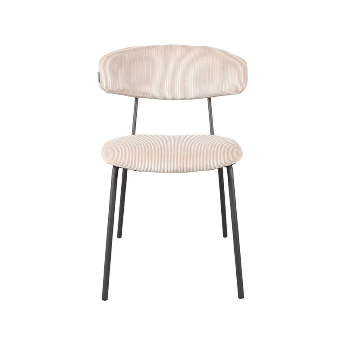 LABEL51 Eetkamerstoel Zack - Naturel - Ribcord van LABEL51 - laagste prijs offerte van PureWonen
