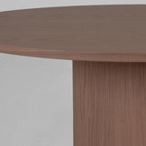 LABEL51 Eetkamertafel Oliva - Walnoot - Eiken - 130 cm - Rond van LABEL51 – Luxe comfort op maat van PureWonen. Vraag naar de beste prijs.