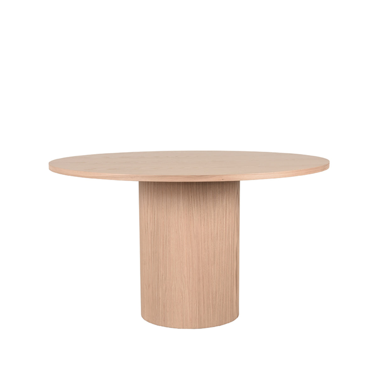 LABEL51 Eetkamertafel Oliva - Naturel - Eiken - 130 cm - Rond van LABEL51 – Luxe comfort op maat van PureWonen. Vraag naar de beste prijs.