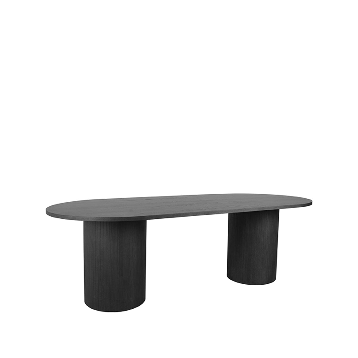 LABEL51 Eetkamertafel Oliva - Zwart - Eiken - 240x120 cm van LABEL51 – Luxe comfort op maat van PureWonen. Vraag naar de beste prijs.