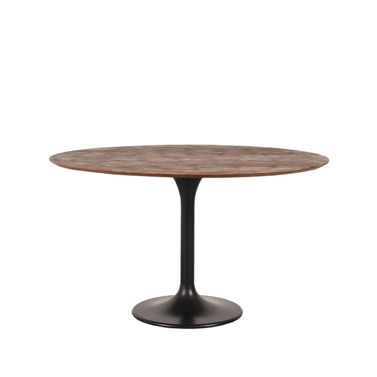 LABEL51 Eetkamertafel Otto - Espresso - Mangohout - 130 cm - Rond van LABEL51 – Luxe comfort op maat van PureWonen. Vraag naar de beste prijs.